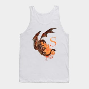 Drachen Buchstabe S Tank Top